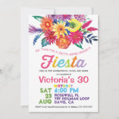 Invitation à la fête d'anniversaire de Fiesta (Devant)