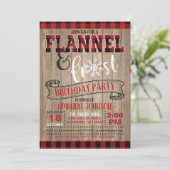 Invitation à la fête d'anniversaire de Flannel et  (Debout devant)