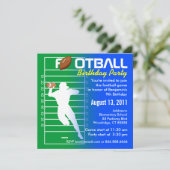 Invitation à la fête d'anniversaire de football (Debout devant)