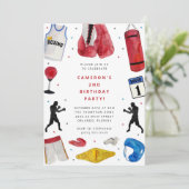 Invitation à la fête d'anniversaire de garçon de b (Debout devant)