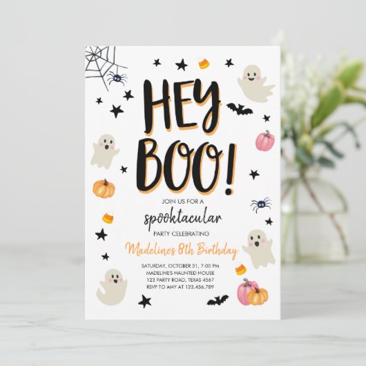 Invitation à la fête d'anniversaire de Ghost (Debout devant)