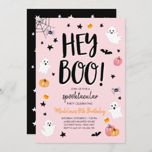 Invitation à la fête d'anniversaire de Ghost Cute