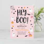 Invitation à la fête d'anniversaire de Ghost Cute (Debout devant)