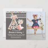 Invitation à la fête d'anniversaire de Girly Triba (Devant)