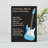 Invitation à la fête d'anniversaire de Guitar (Debout devant)