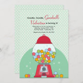 Invitation à la fête d'anniversaire de Gumball Mac (Devant / Derrière)