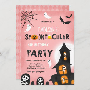 Invitation à la fête d'anniversaire de Halloween