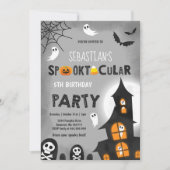 Invitation à la fête d'anniversaire de Halloween (Devant)