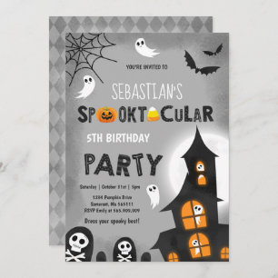 Invitation à la fête d'anniversaire de Halloween