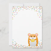 Invitation à la fête d'anniversaire de Hamster Con (Dos)