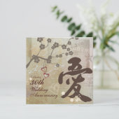 Invitation à la fête d'anniversaire de Kanji Love (Debout devant)