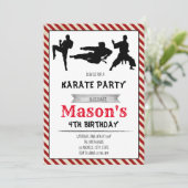 Invitation à la fête d'anniversaire de karaté (Debout devant)