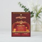 Invitation à la fête d'anniversaire de Kid's Circu (Debout devant)