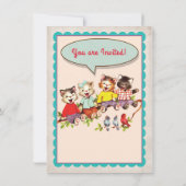 Invitation à la fête d'anniversaire de Kitty Chat  (Dos)