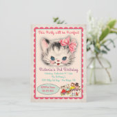 Invitation à la fête d'anniversaire de Kitty Chat  (Debout devant)