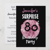 Invitation à la fête d'anniversaire de la 80e SURP (Devant / Derrière)