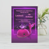 Invitation à la fête d'anniversaire de la baleine (Debout devant)