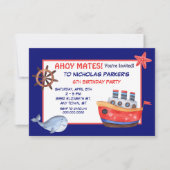 Invitation à la fête d'anniversaire de la baleine  (Devant)