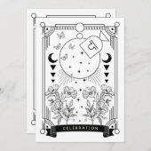 Invitation à la fête d'anniversaire de la biblioth (Devant / Derrière)