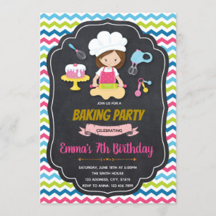 Invitation à la fête d'anniversaire de la boulange