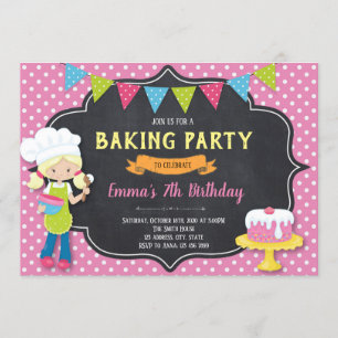 Invitation à la fête d'anniversaire de la boulange