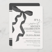 Invitation à la fête d'anniversaire de la Bow Swee (Devant / Derrière)