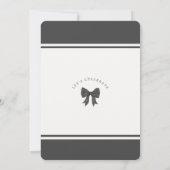 Invitation à la fête d'anniversaire de la Bow Swee (Dos)