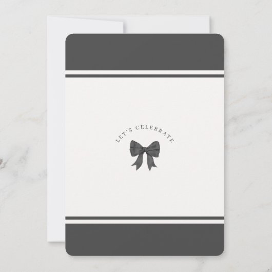 Invitation à la fête d'anniversaire de la Bow Swee (Dos)