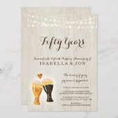 Invitation à la fête d'anniversaire de la brasseri (Devant / Derrière)