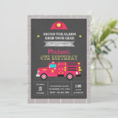 Invitation à la fête d'anniversaire de la camionne (Debout devant)