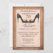 Invitation à la fête d'anniversaire de la chaussur (Devant)