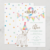 Invitation à la fête d'anniversaire de la chèvre a (Devant / Derrière)