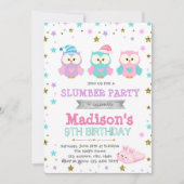 Invitation à la fête d'anniversaire de la chouette (Devant)