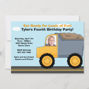 Invitation à la fête d'anniversaire de la construc