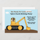 Invitation à la fête d'anniversaire de la construc (Devant / Derrière)