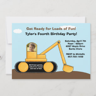 Invitation à la fête d'anniversaire de la construc