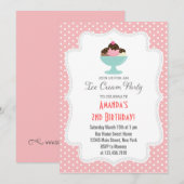 Invitation à la fête d'anniversaire de la Crème de (Devant / Derrière)