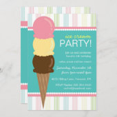 Invitation à la fête d'anniversaire de la Crème de (Devant / Derrière)