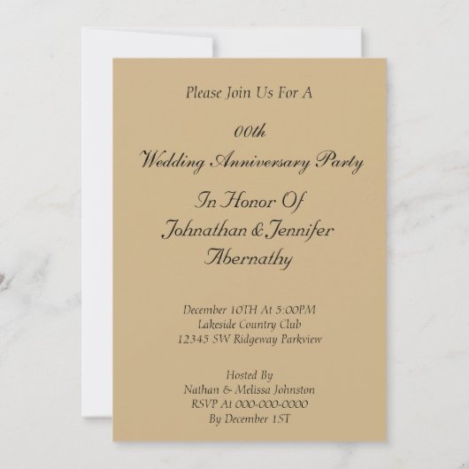 Invitation à la fête d'anniversaire de la Croix Ch (Dos)