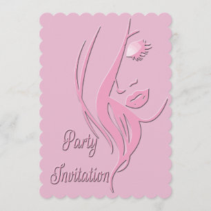 Invitation à la fête d'anniversaire de la dame