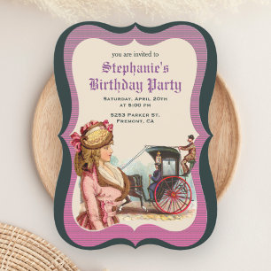 Invitation à la fête d'anniversaire de la femme vi