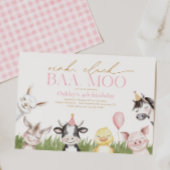 Invitation à la fête d'anniversaire de la ferme