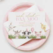 Invitation à la fête d'anniversaire de la ferme