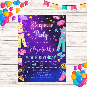 Invitation à la fête d'anniversaire de la fête du 