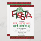 Invitation à la fête d'anniversaire de la Fiesta A (Devant / Derrière)