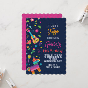 Invitation à la fête d'anniversaire de la Fiesta P