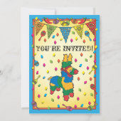 Invitation à la fête d'anniversaire de la Fiesta P (Dos)