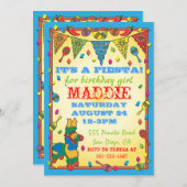 Invitation à la fête d'anniversaire de la Fiesta P (Devant / Derrière)