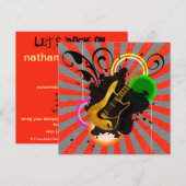 Invitation à la fête d'anniversaire de la Fièvre m (Devant / Derrière)