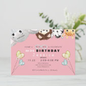 Invitation à la fête d'anniversaire de la fille an (Debout devant)